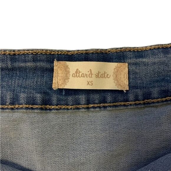 Altar’d State Women’s Denim Mini Jean Skirt, Size XS - Picture 5 of 7